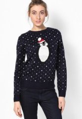 Dorothy Perkins Navy Penguin Jumper women