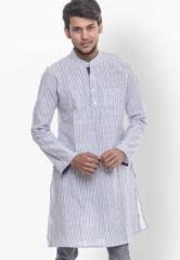 Drap Solid White Kurta men