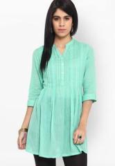 Ekmatra Green Solid Kurta women