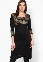 Entropy Cotton Black Kurta women