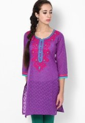 Entropy Purple Kurtis & Kurtas women