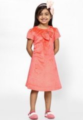 Evolve Orange Casual Dress girls