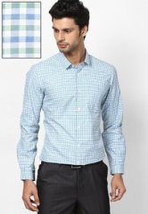 Excalibur Green Checks Formal Shirt men