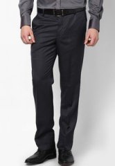 Excalibur Navy Blue Formal Trousers men