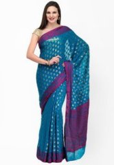 Fabroop Purple Printed Saree women