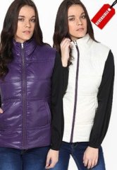 FAIRWIND Solid Purple Winter Jacket women