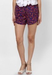 Femella Multi Elasticated Front Overlap Shorts women