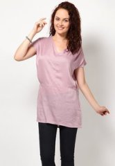 Femella Sleeve Less Purple Tunics women