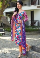 Floral Creations Multi Printed Dress Material women