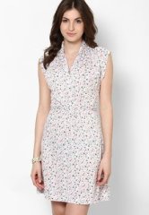 French Connection Pink Cap Sleeve Floral Dress women