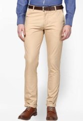 Funk Solid Cream Formal Trouser men