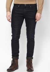 Gas Dark Grey Sax Zip Skinny Fit Jeans men