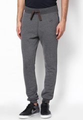 Gas Grey Melange Solid Track Pants men