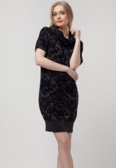 Gas Vanise Jacquard Dress With Refined Floral Pattern women