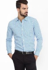 Genesis Checks Blue Casual Shirt men