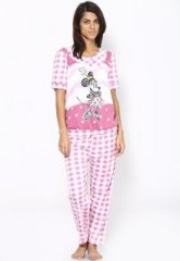 Ginni Pink Printed Nightsuit women