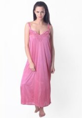 Ginni Pink Solid Nightwear women