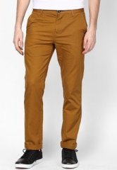 Giordano Solid Browm Chinos men