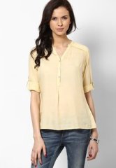 Gipsy Yellow Solid Tunic women