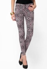 Glam & Luxe Printed Casual Jeans women