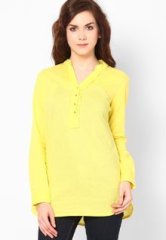 Harpa Full Sleeve Yellow Solid Tunic women