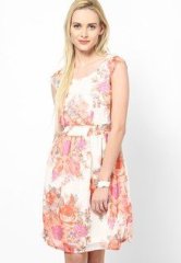 Harpa Printed Peach Dress women