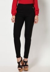 Harpa Solid Black Jeggings women