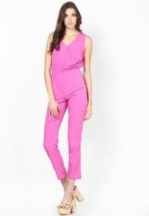 Harpa Solid Purple Jumpsuit women