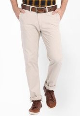 Highlander Solid Cream Chinos men