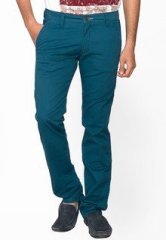 Identiti Solid Blue Chinos men