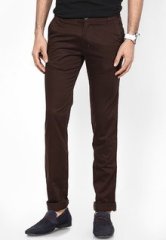 Im Young Solid Brown Chinos men