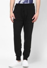 Incult Black Jogger Pant With Elasticated Hem men