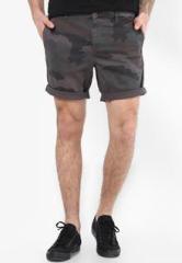 Incult Slim Chino Shorts With Camo Print men