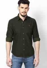 Inego Solid Khaki Formal Shirt men