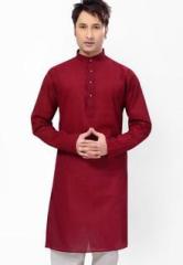 Ishin Solid Red Kurta men