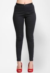 Iti Black Solid Jeggings women