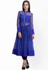 ITI Blue Embroidered Kurta women