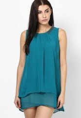 Jealous 21 Green Dress With Layered Top women