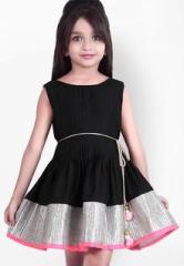 K&u Black Casual Dress girls