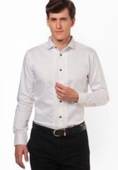 Knight N Gale White Formal Shirts men