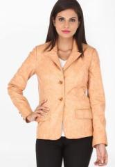 Kosher Orange Printed Winter Jacket women