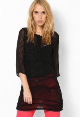 Lara Karen Intricate Eyelet Design Tunic women