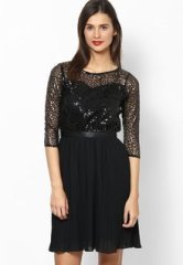 Lara Karen Sequin Spell Skater Dress women