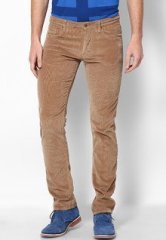 Lee Beige Corduroy Trouser men