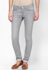 Lesley Light Grey Washed Jeans women