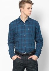 Levis Blue Casual Shirts men