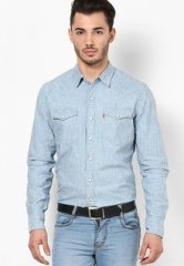 Levis Light Blue Casual Shirt men