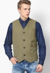 Levis Olive Waist Coats men