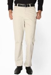 Live In Solid Cream Chinos men