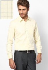 London Bridge Checks Yellow Formal Shirt men